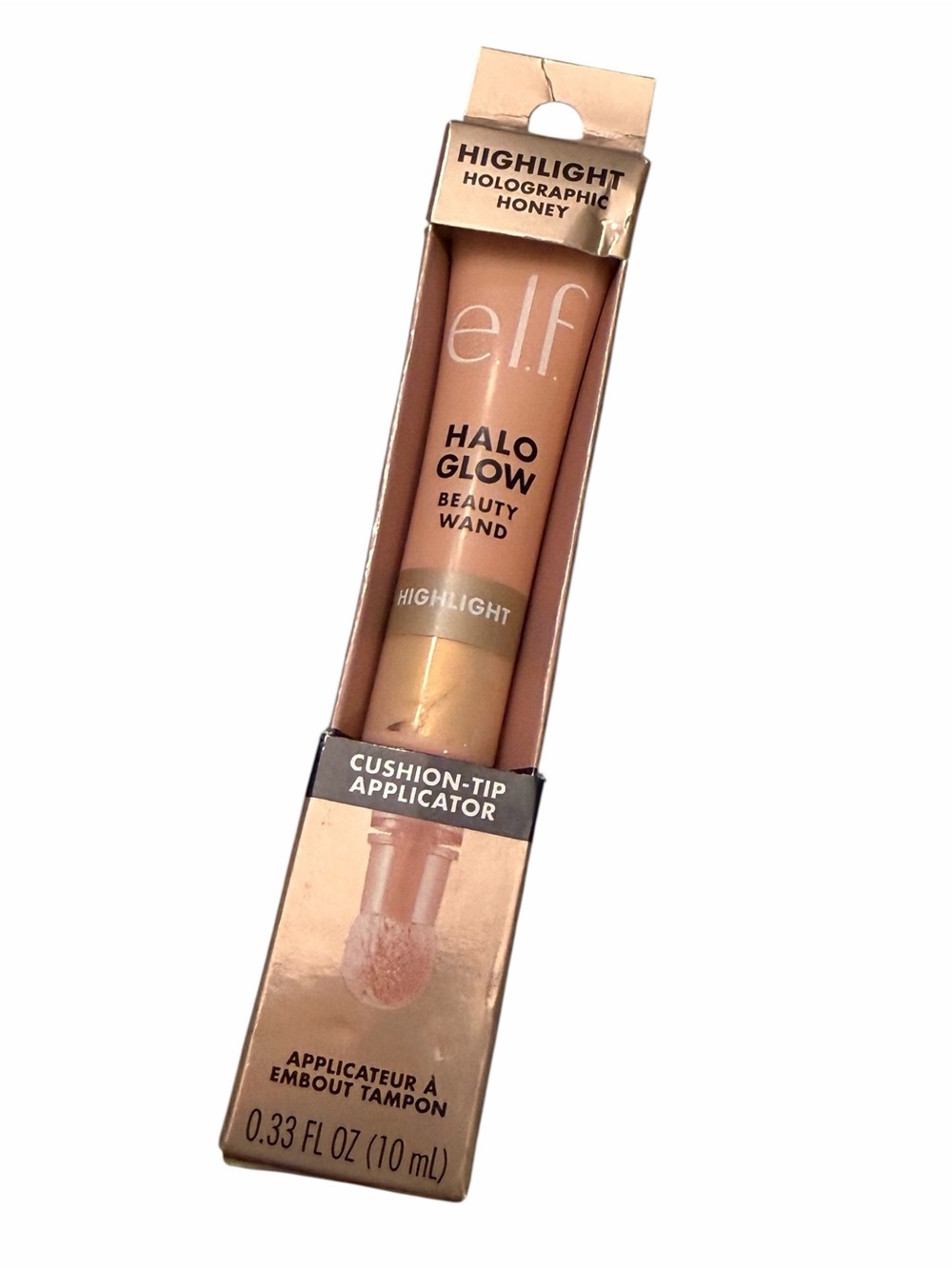 Elf e.l.f. Halo Glow Beauty Wand Highlighter Holographic Honey 0.33 fl oz Vegan